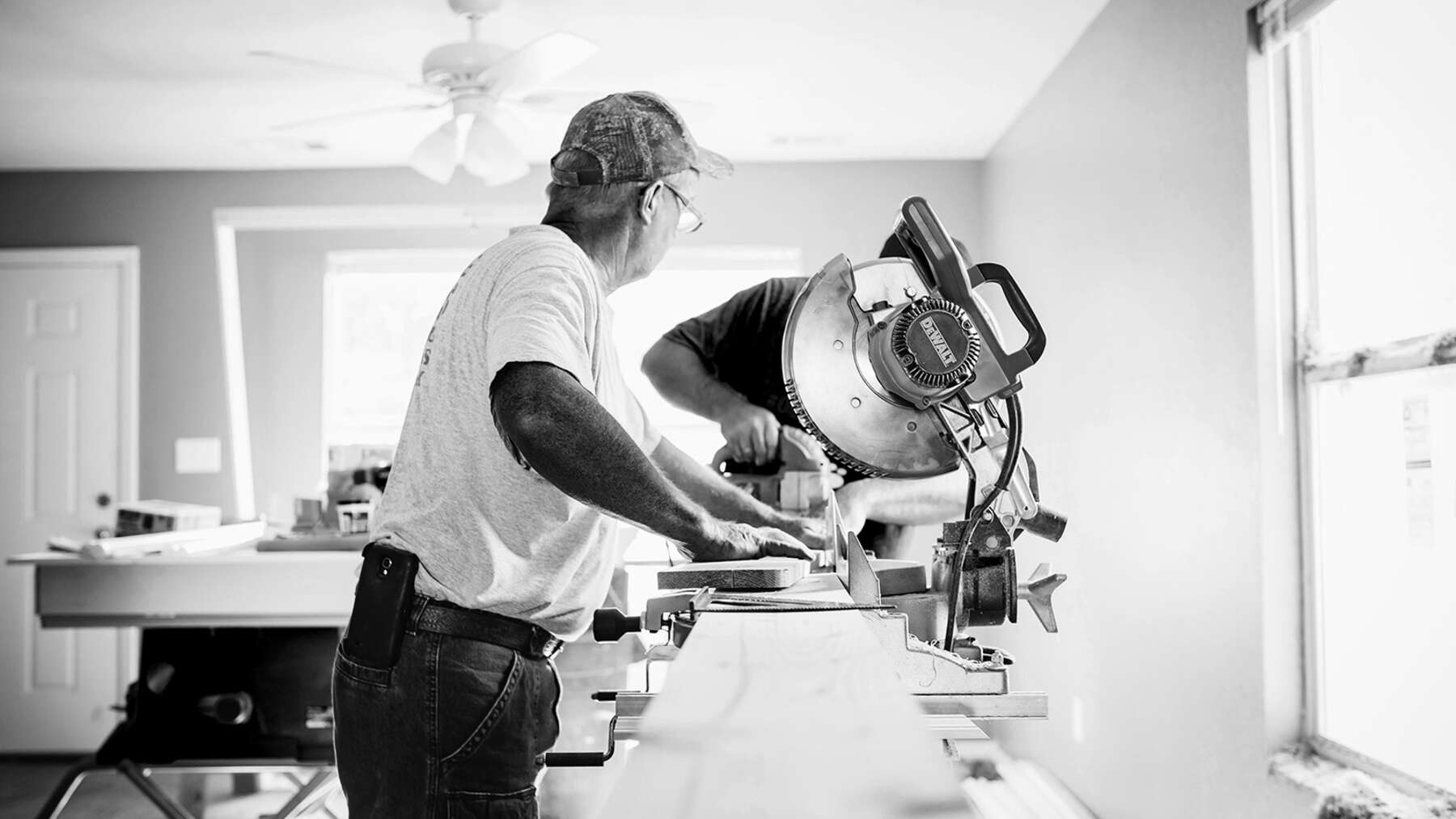 Land Mark Kitchen, Bath & Countertop Shopee craftsman measuring custom cabinetry